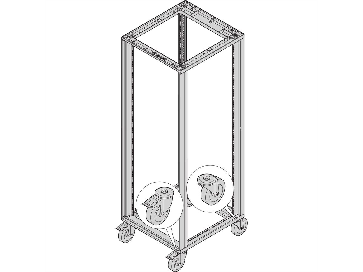 SCHROFF Novastar wiel 400 kg