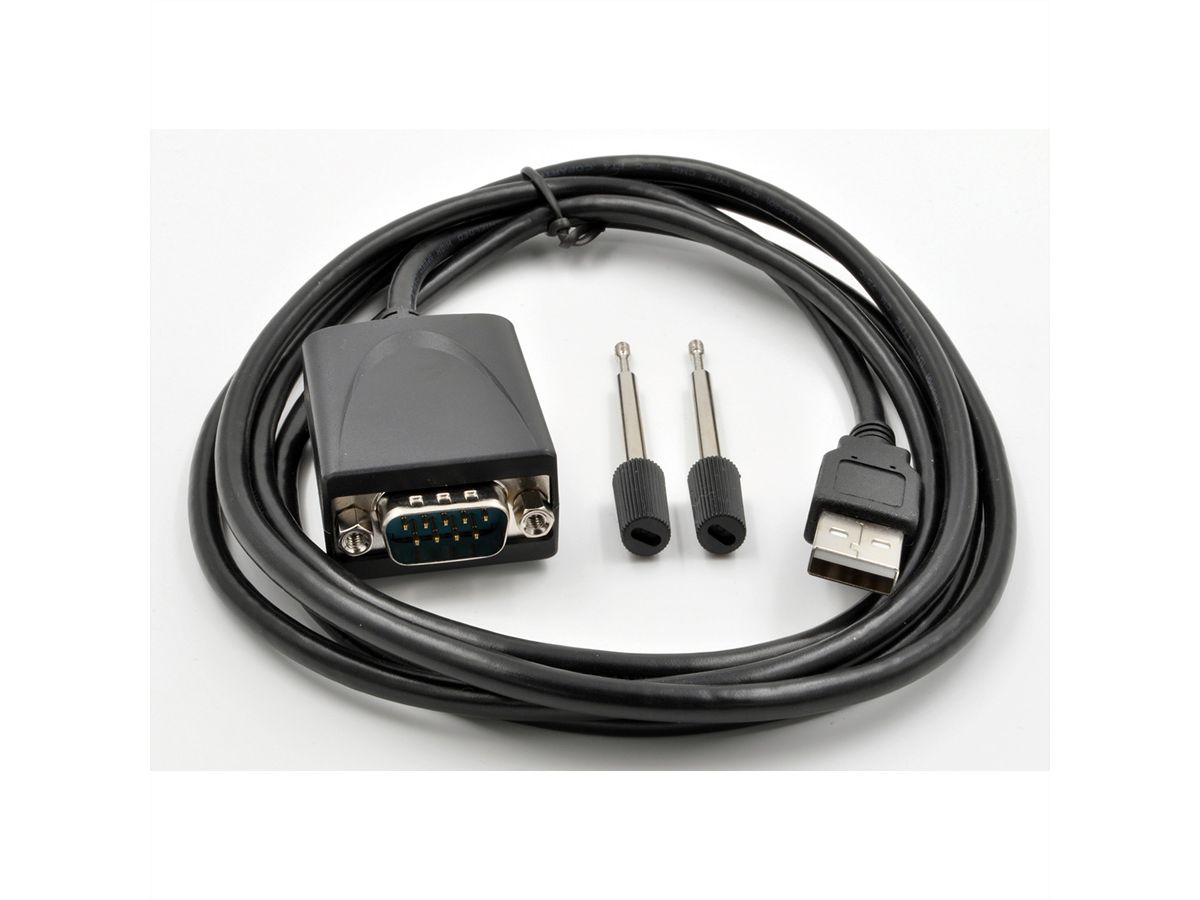 EXSYS EX-1311-2 USB 2.0 naar 1 x serieel RS-232 1,8 meter kabel met 9-pins connector LED-display