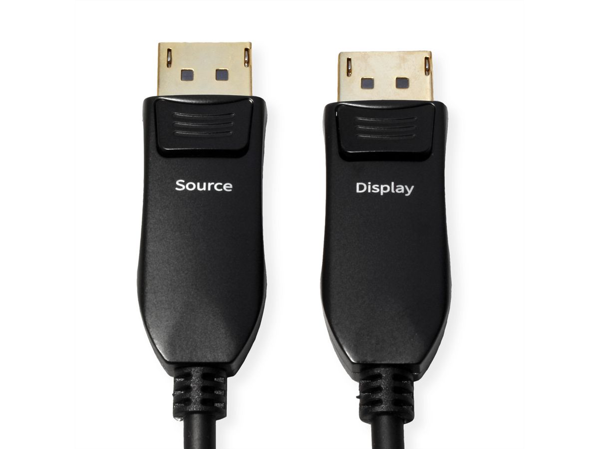 ROLINE DisplayPort v2.1 Kabel (AOC), M/M, 20 m