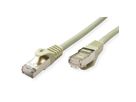 VALUE patchkabel Cat.6A (Klasse EA) S/FTP (PiMF), massief draad, LSOH, grijs, 30 m