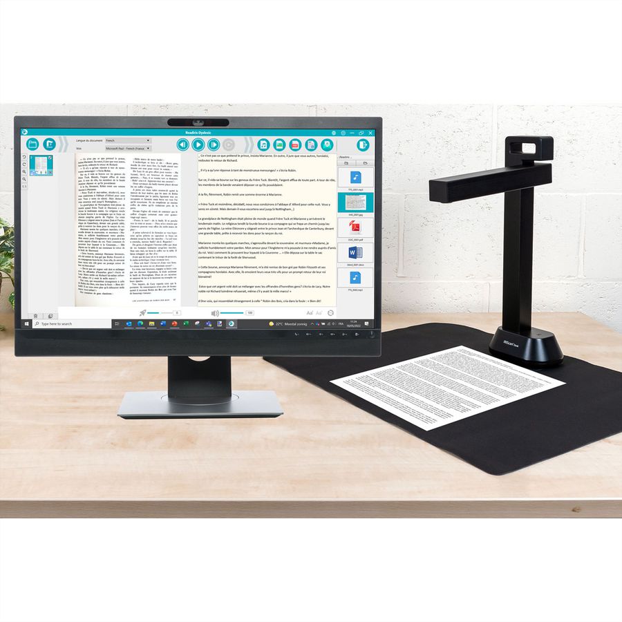 IRIScan Desk 6 Pro A3-documentscanner voor dyslexie, Mobiele desktop camera scanner