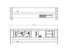 BACHMANN DESK 2x earthing contact 1x USB Charger 1x ABD