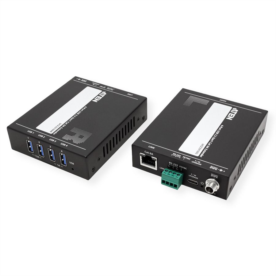 ATEN UCE33100 4-Port USB3.2 Gen1 Cat 6A Extender bis zu 100m