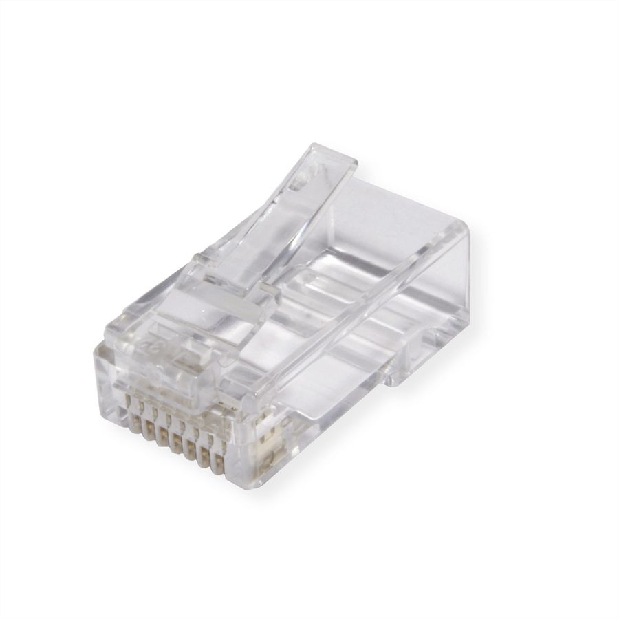 ROLINE Cat.6A (Class EA) Modular Plug, unshielded, for Solid/Stranded Wire, 10 pcs.