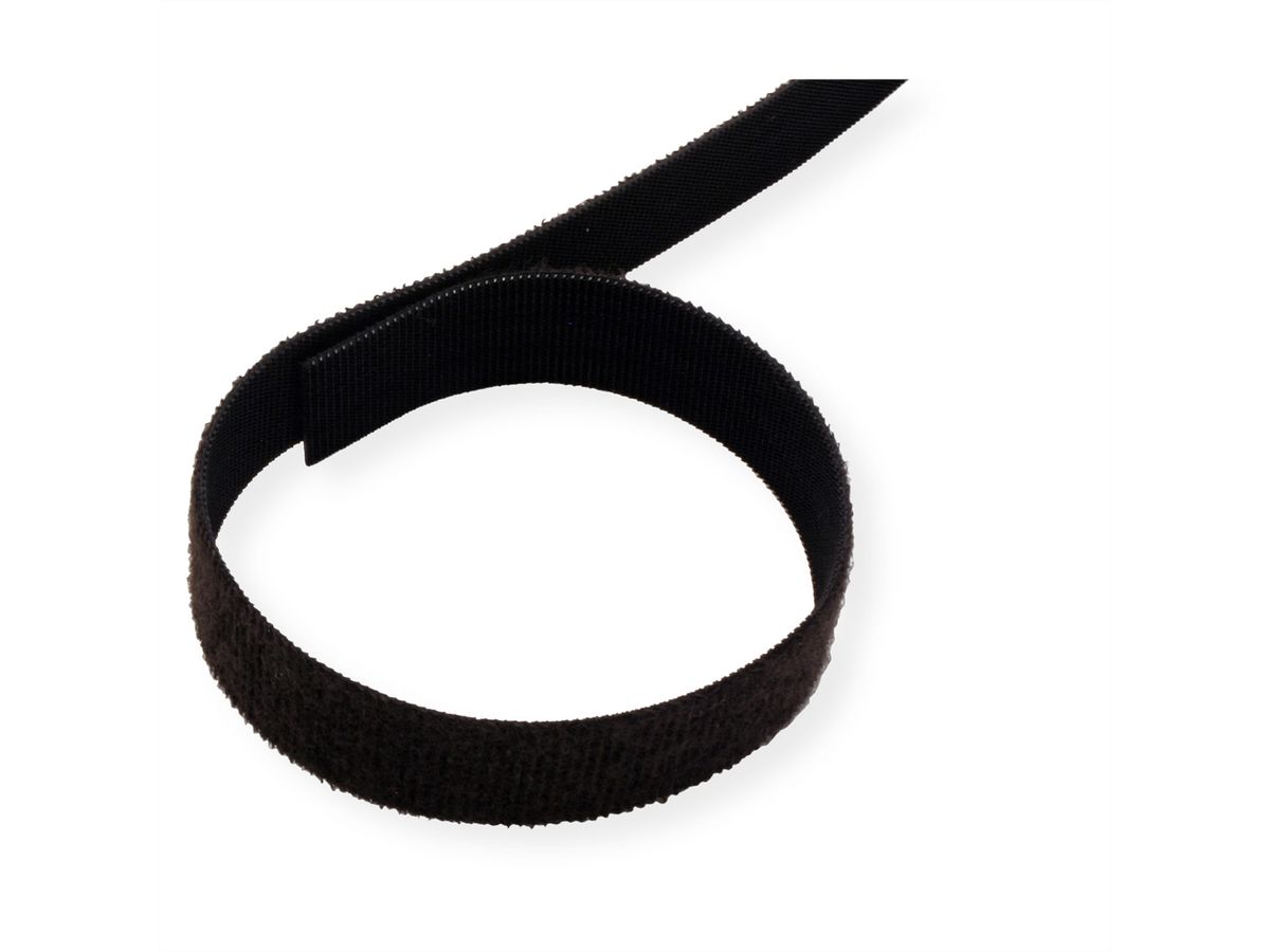 VELCRO® ONE-WRAP® Klittenband ongeperforeerd, 20mm, zwart, 5 m