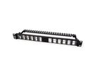 TRENDnet TC-KP24SA 24-Poorts Patch Panel , voor keystones, haaks 1HE