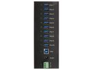 EXSYS EX-11230HMS 10-poorts USB 3.2 Gen 1 HUB Din-Rail Kit en wand VIA VL811+ Chipset