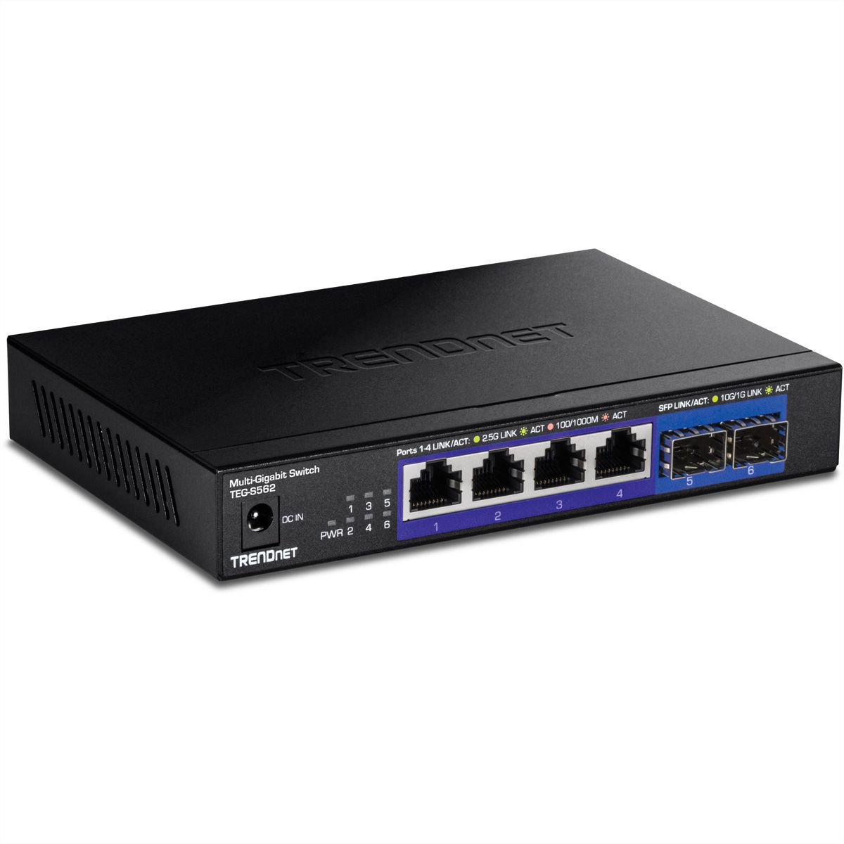 TRENDnet TEG-S562 6-poorts switch, Multi-Gigabit