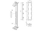 SCHROFF PMC Mezzanine frontpaneel uitsparing voor EMC bescherming, zwart