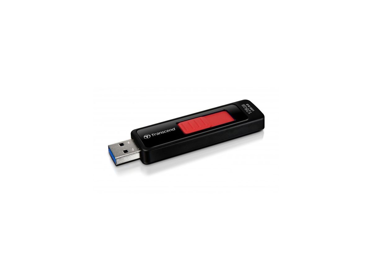 Transcend JetFlash elite JetFlash 760, 128GB USB flash drive USB Type-A 3.2 Gen 1 (3.1 Gen 1) Zwart, Rood
