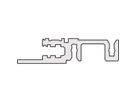 SCHROFF Frontframe, niet-afgeschermd voor horizontale bordenmontage, 3 HE, 20 HE, lange lip