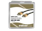 ROLINE GOLD HDMI HighSpeed Kabel met Ethernet, M-M, Retail Blister, 3 m