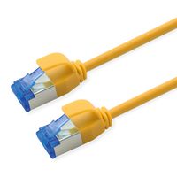 ROLINE S/FTP Patch Cord Cat.6A / Class EA, LSOH, Slim, PoE, yellow, 3 m