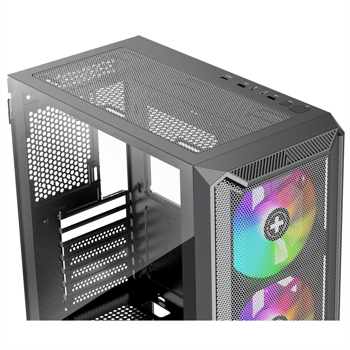 Xilence Xilent Blade II X613 RGB Gaming PC-behuizing , RGB ATX Midi Tower