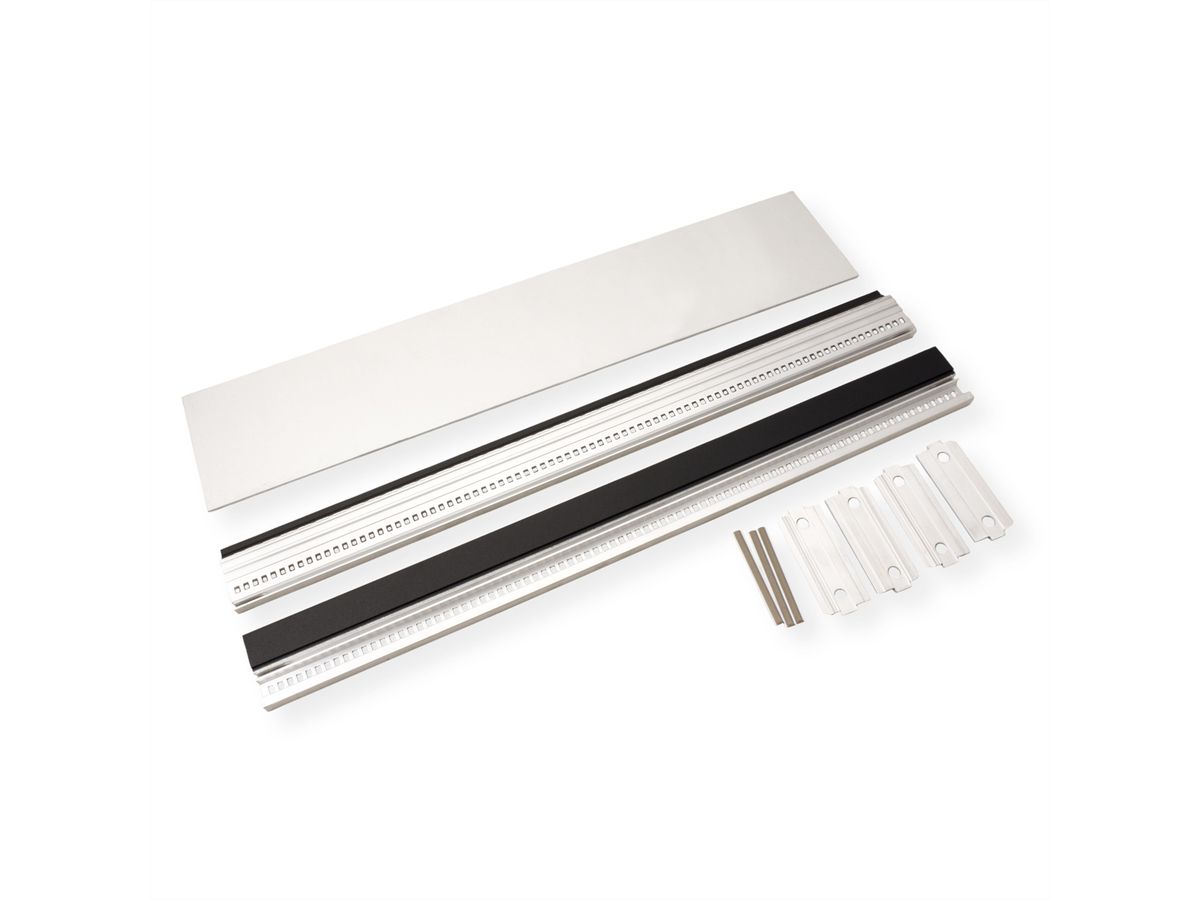 SCHROFF RatiopacPRO EMC Frontplaat, gegroefd, afgeschermd, 2 HE, 84 PK, 2,5 mm, Al, geanodiseerd voor, geleidend achter