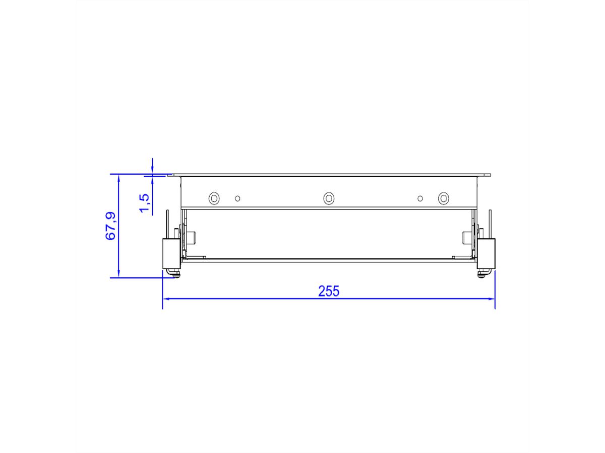 BACHMANN CONI mounting frame 3-fold stainless steel