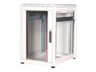 ROLINE 19-inch Network Cabinet Pro 16 U, 600x800 WxD glass door grey