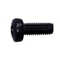 SCHROFF Kruiskopschroef, Pozidrive, M6x16, St, Verzinkt, Zwart, 100 stuks