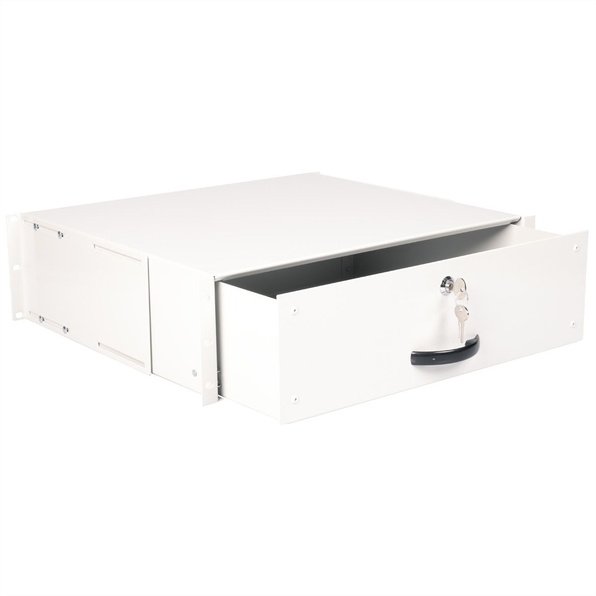 ROLINE 19-inch keyboard drawer 3 U, 400 T lockable grey