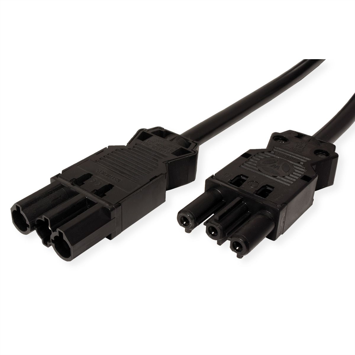 BACHMANN verlengkabel GST18-3 male/female, zwart, 3 m