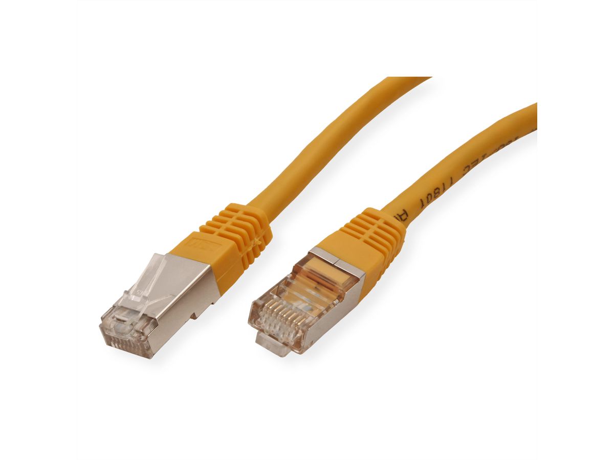 VALUE S/FTP (PiMF) Patch Cord, Cat.6 (Class E), yellow, 1.5 m