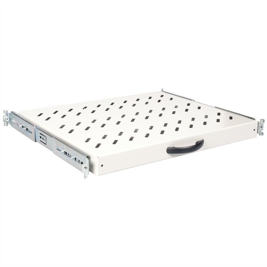 ROLINE 19-inch shelf 1 U, Extendable 350 T 25 kg grey