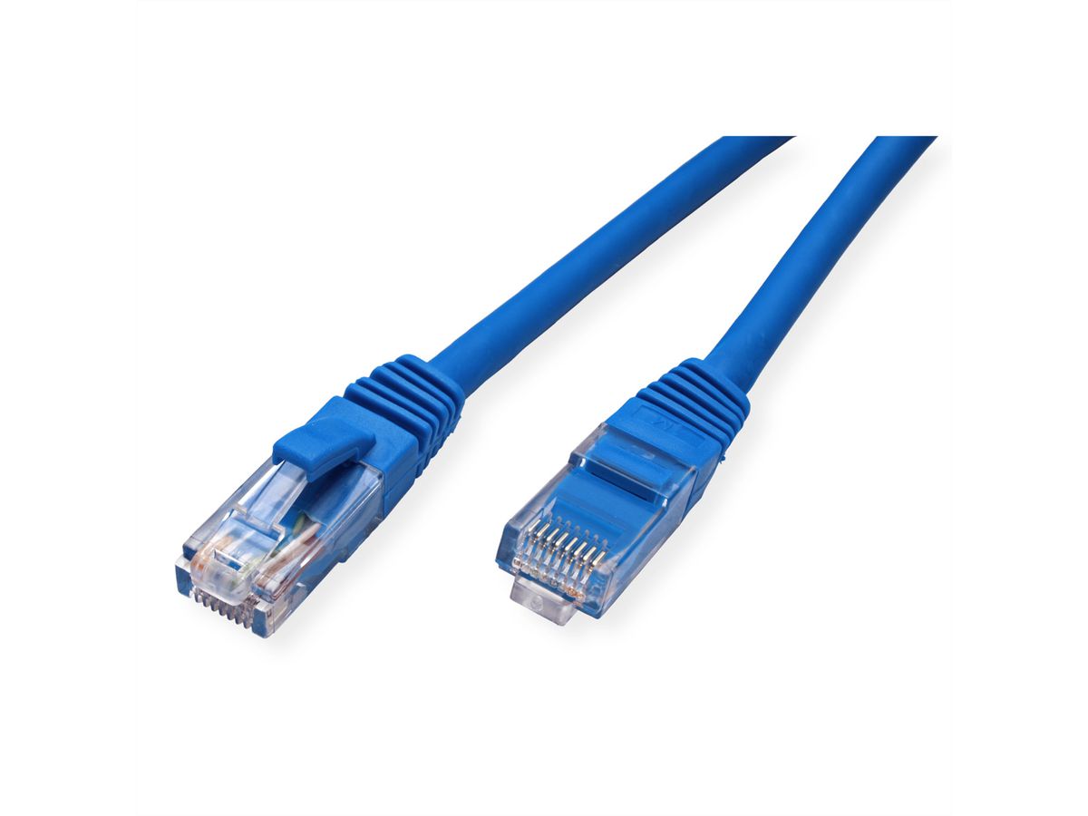 VALUE UTP Cable Cat.6 (Class E), halogen-free, blue, 0.5 m