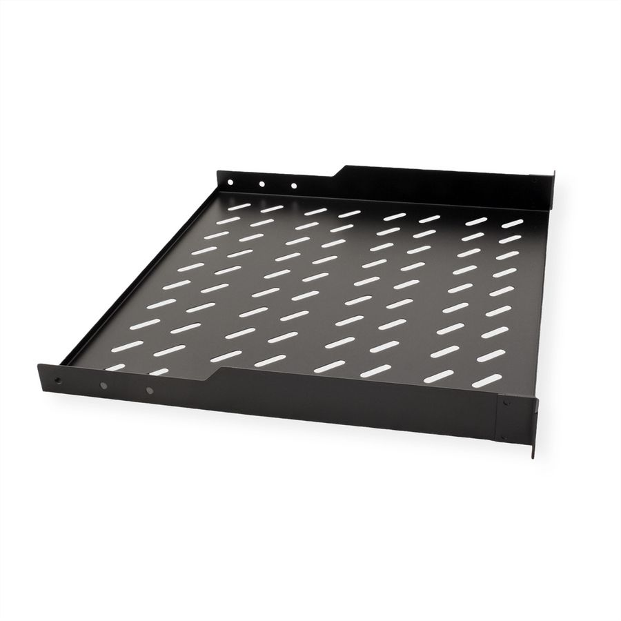 ROLINE 19-inch shelf 1 U 400 T, 15kg load capacity black