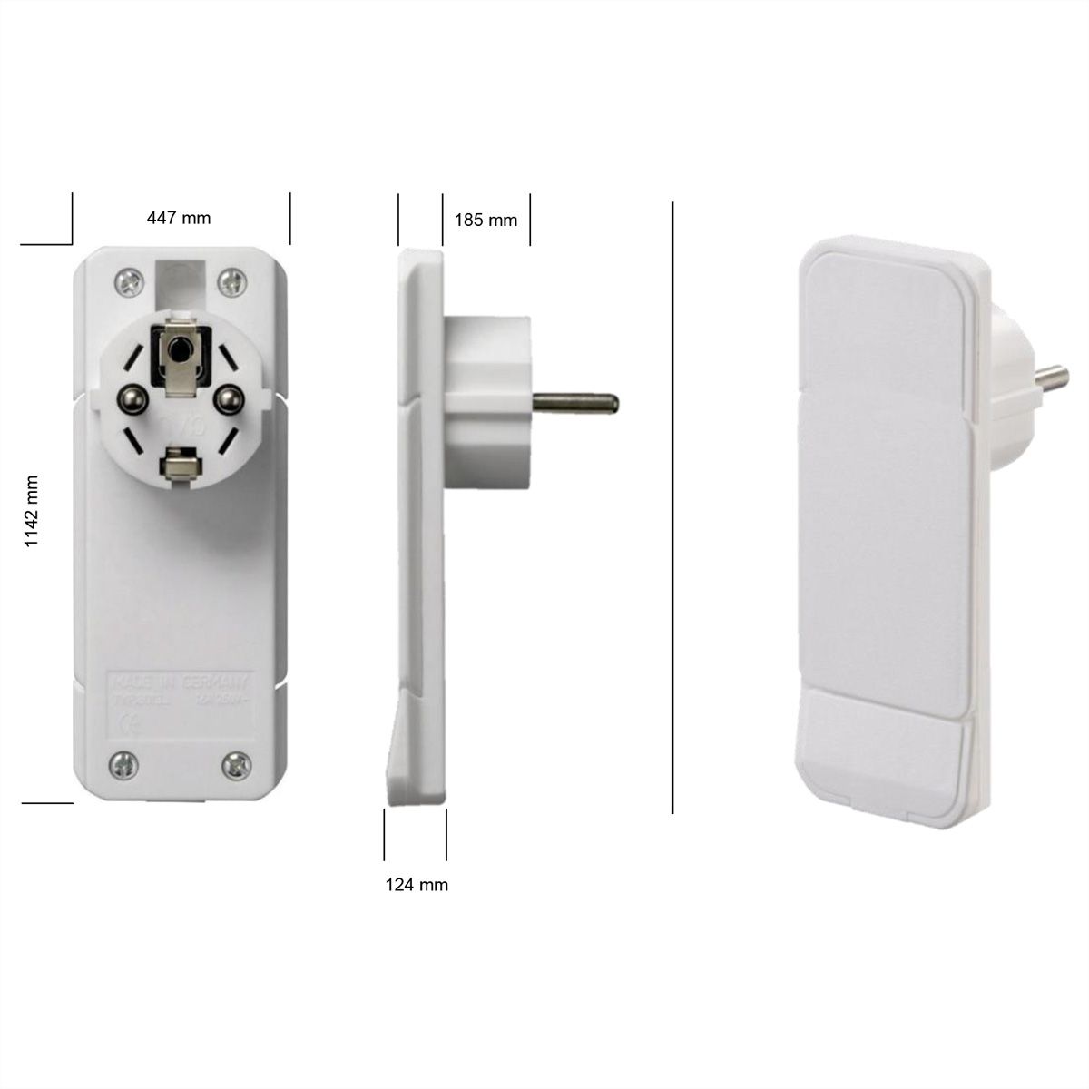 BACHMANN SMART PLUG earthing contact mounting plug, white