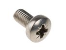 SCHROFF Panheadschroef, Pozidrive, M5x10, staal verzinkt, 10 stuks