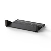 SCHROFF 19" Equipment Shelf, Depth-Adjustable, 430W 300D, RAL 7021