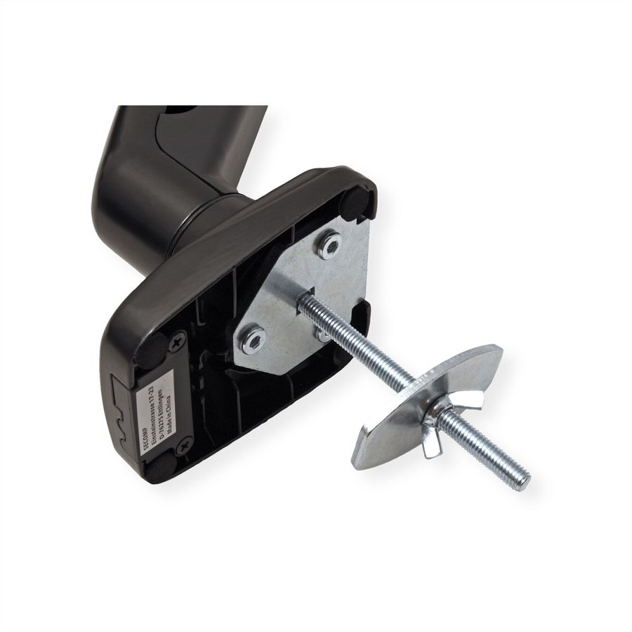 VALUE LCD Monitor Stand Pneumatic, Desk Clamp, Pivot, 5 Joints, black