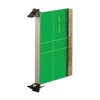 SCHROFF-insteekset met IEL-handgreep, afgeschermd, zwart, 6 HE, 10 HE