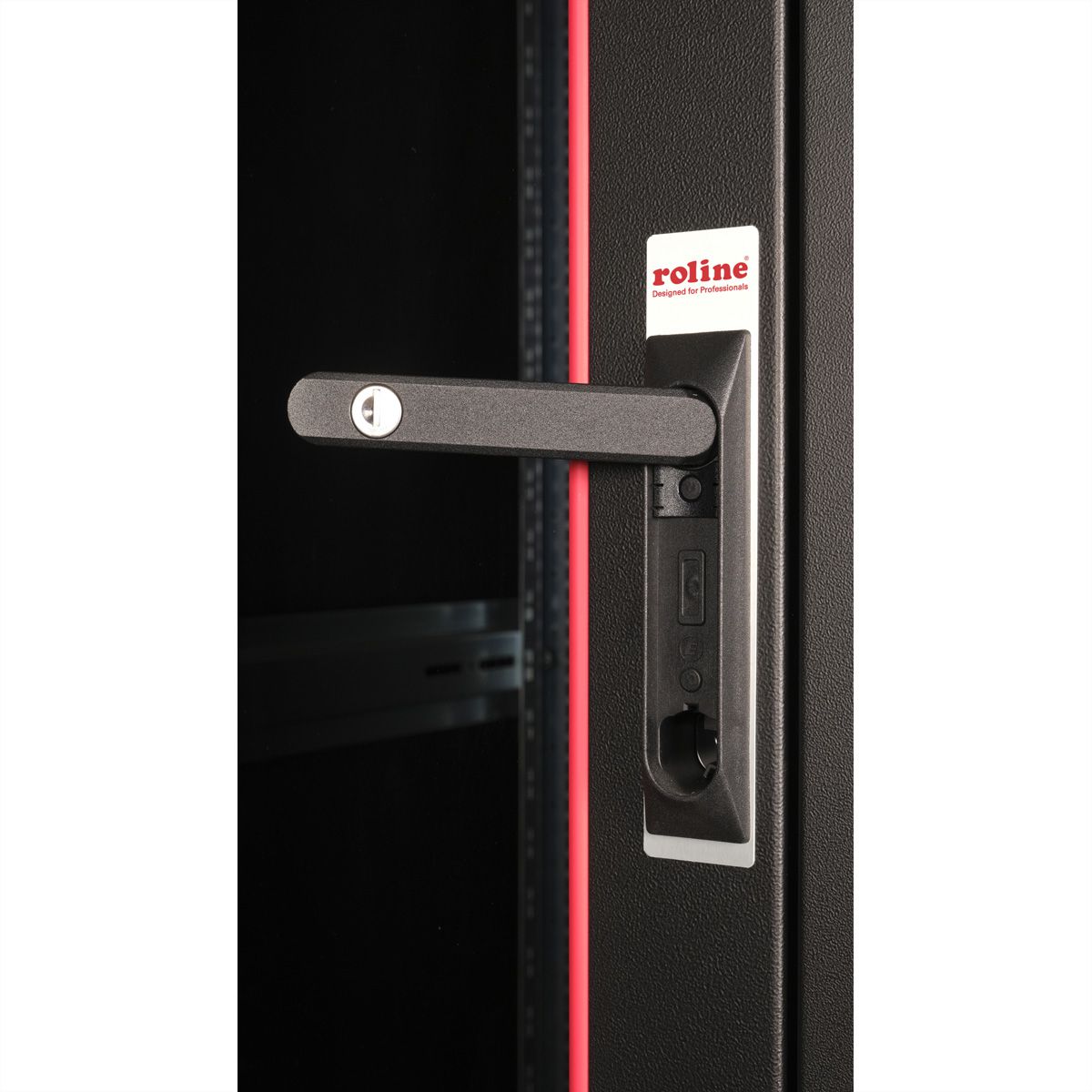 ROLINE 19-inch network cabinet Basic 32 U, 600x800 WxD glass door black