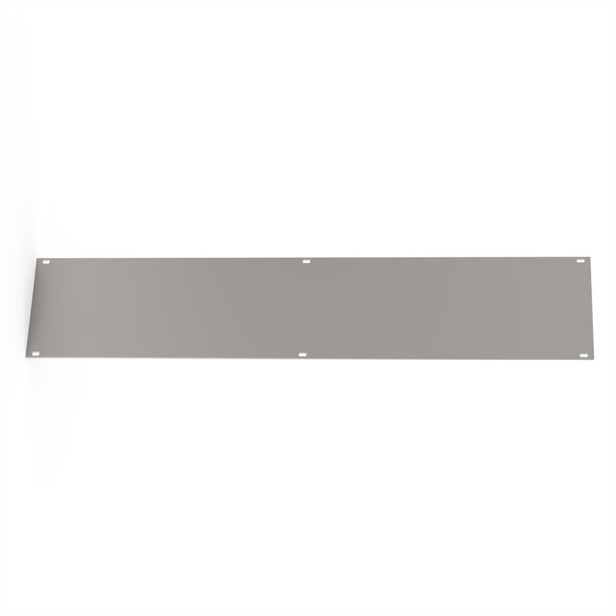 SCHROFF Front Panel, Unshielded, Screw Assembly 2 U, 84 HP, 2.5 mm, Al, Anodized