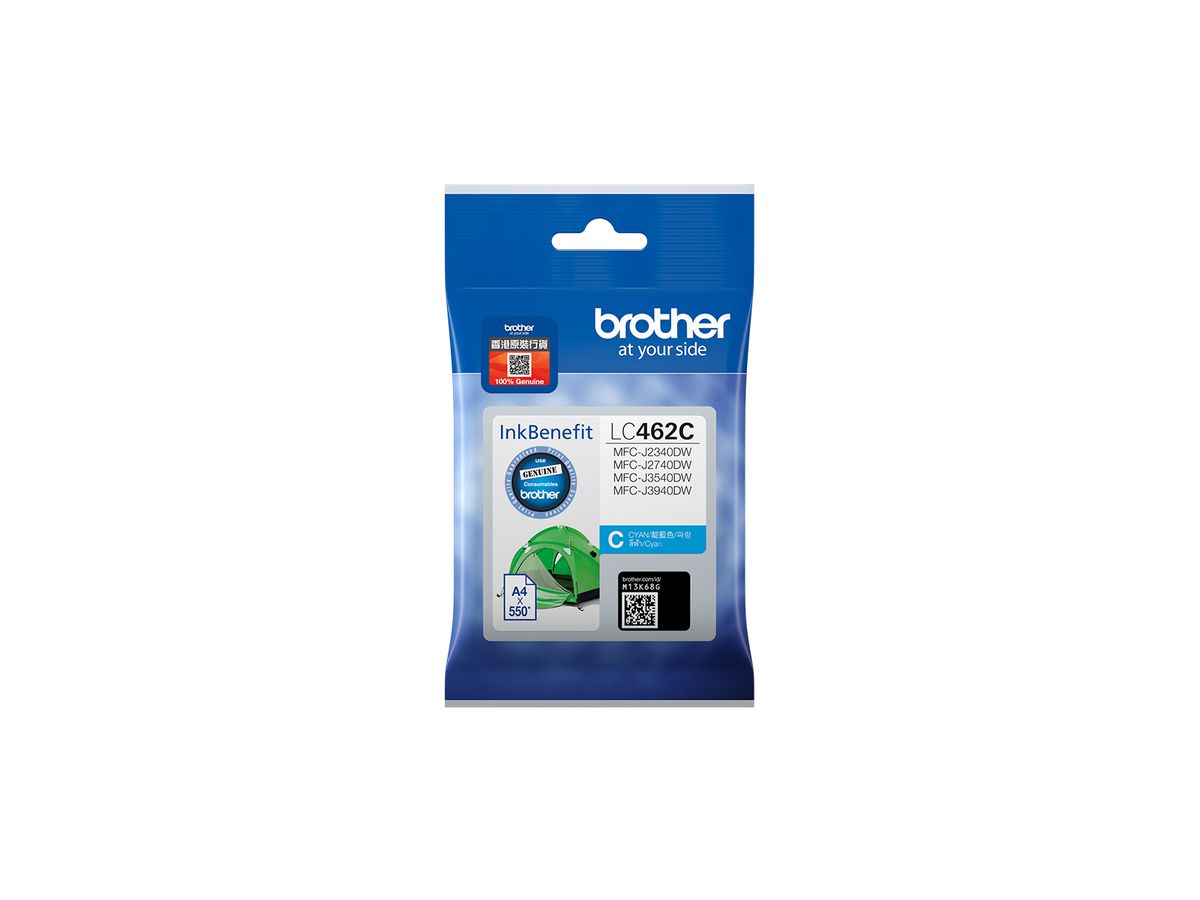Brother LC462C inktcartridge 1 stuk(s) Origineel Normaal rendement Cyaan