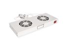 ROLINE 19-inch ventilatorunit 2 ventilatoren , Thermostaat grijs