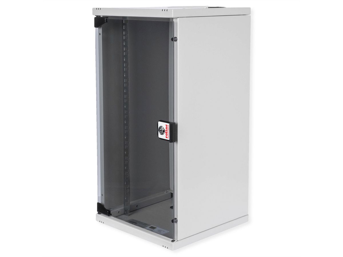 ROLINE 10-inch wandbehuizing 12 U, 312x300 BxD grijs