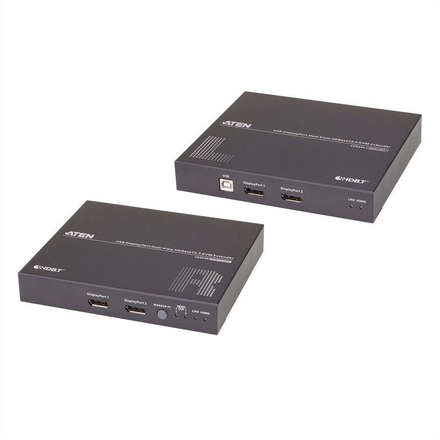 ATEN CE924 USB DisplayPort Dual Display HDBaseT 2.0 KVM extender