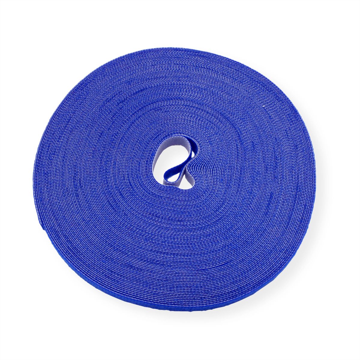 VALUE Klittenband op rol, 10mm, blauw, 25 m