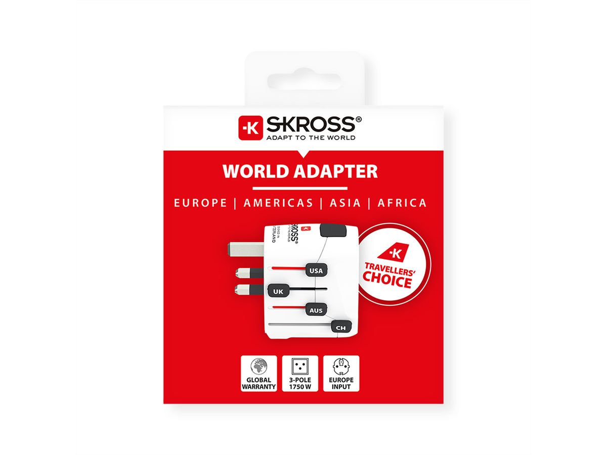 Skross PRO Travel Adapter, worldwide