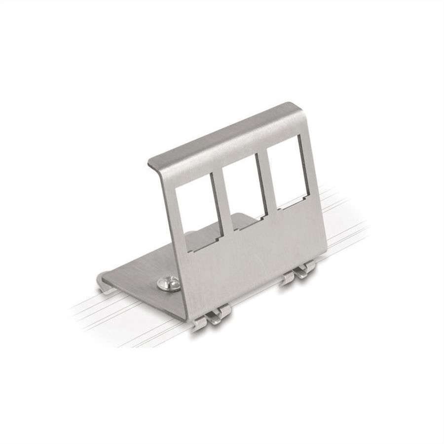 VALUE - DIN-rail adapter leeg, voor 3 keystones