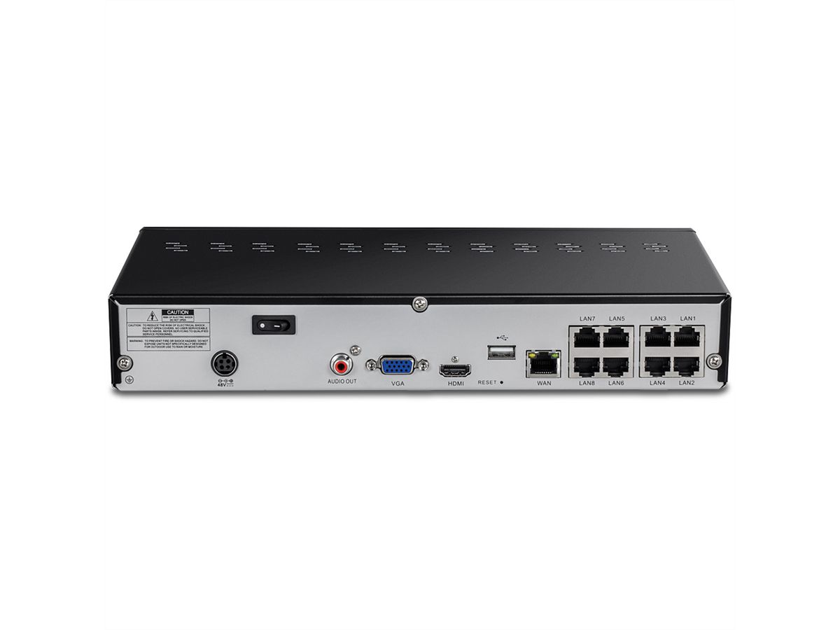 TRENDnet TV-NVR1508 8-kanaals NVR 4K UHD PoE+