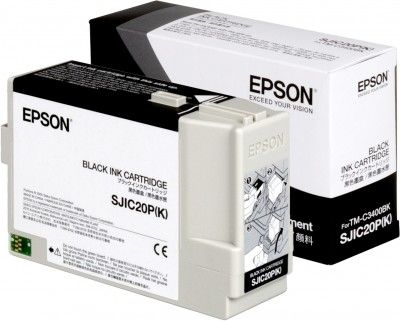 Epson SJIC20P(K) BLACK ink cartridge for TM-C3400BK