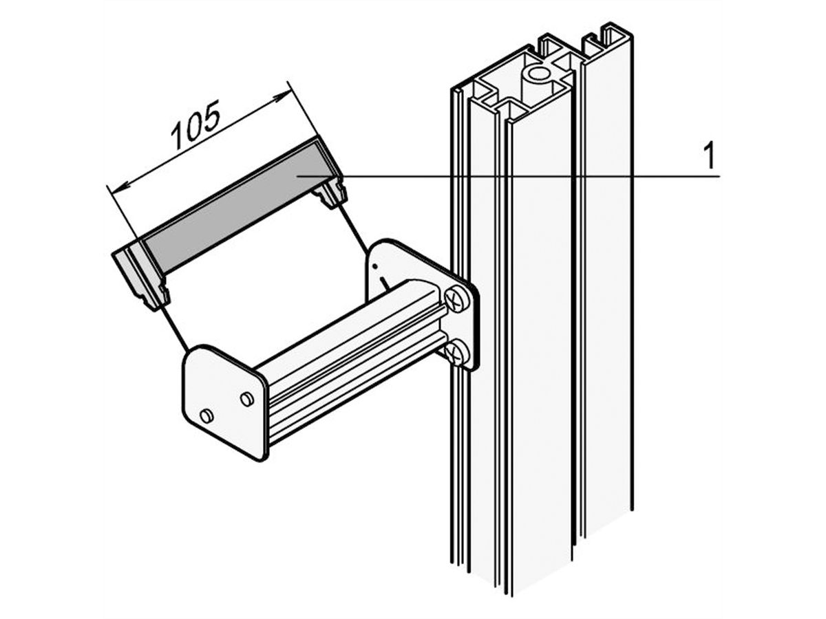 SCHROFF fibre optic strain relief bracket - LWL-ZUGENTLASTUNGSBUEGEL