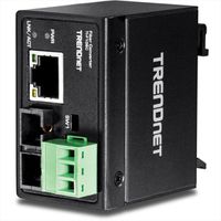 TRENDnet TI-F10SC Hardened Industrial 100Base-FX Multi-Mode SC Fiber Converter