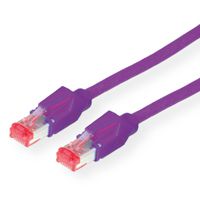 DÄTWYLER S/FTP Patchkabel Cat.6 (Class E), CU 7702 flex LS0H, Hirose TM21, violet, 0,5 m