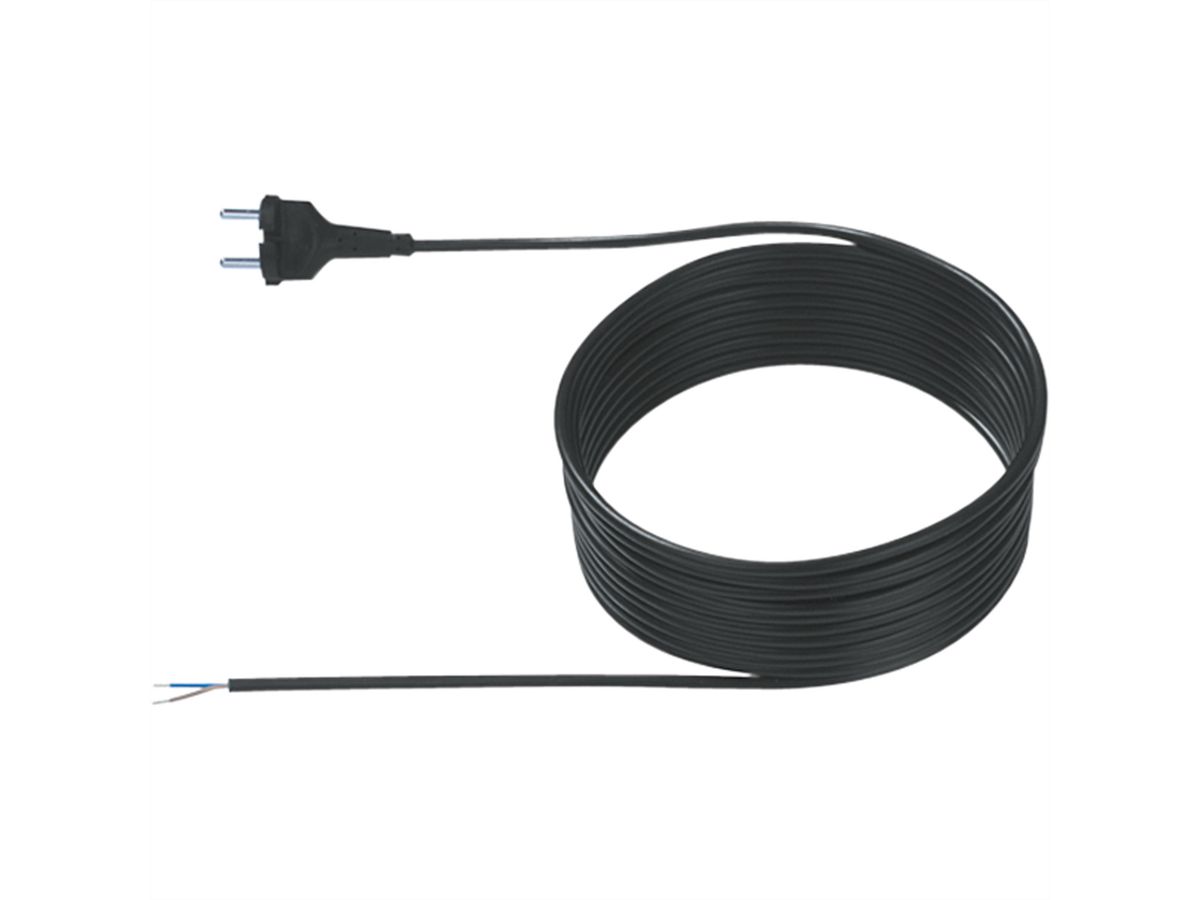 BACHMANN hoover cable 2x0.75 6.3m, H05VV-F Vacuum cleaner cable cont. pc.