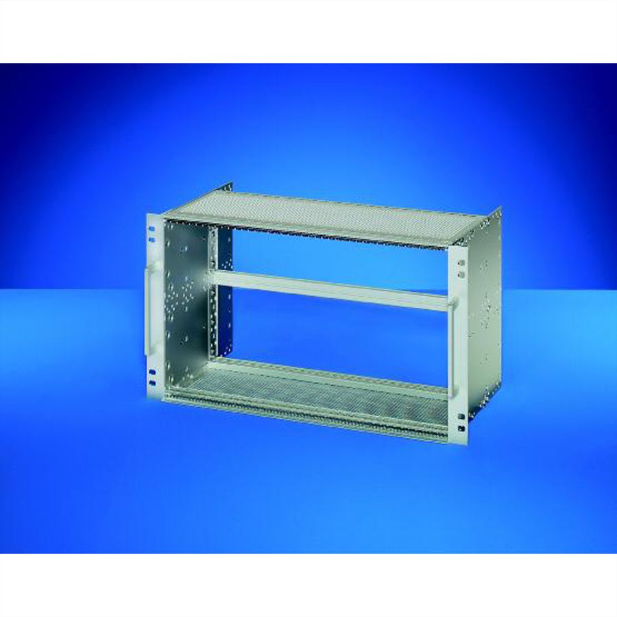 SCHROFF EuropacPRO 19" moduledrager voor rail, afgeschermd, EN 50155, CompactPCI, 6 HE, 84 PK, 235 mm