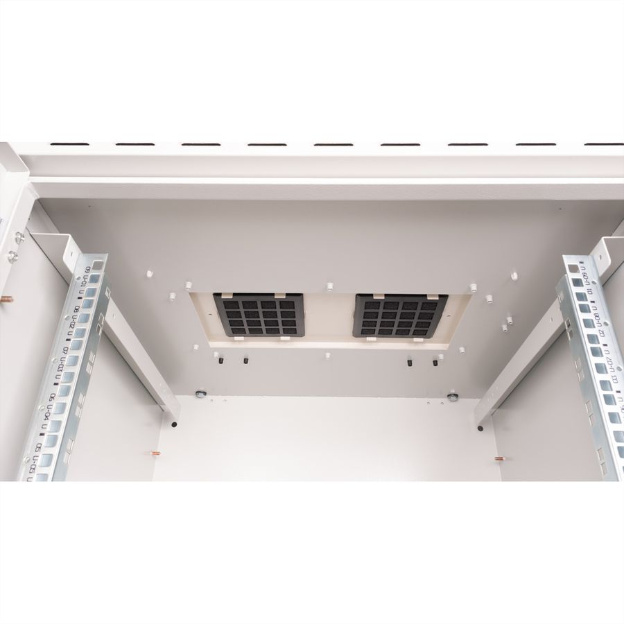 ROLINE 19-inch wall housing Pro 9 U, 600x600 WxD IP55 outdoor grey